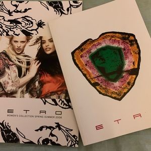 ETRO set of 2 look books spring 2008 collectible